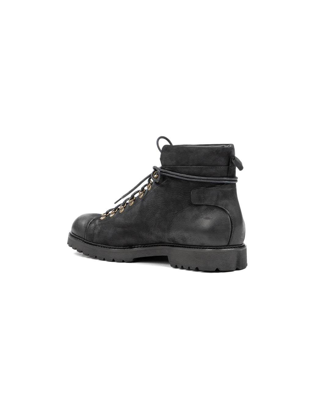 APOLLO - BLACK NUBUCK LEATHER ANKLE BOOT