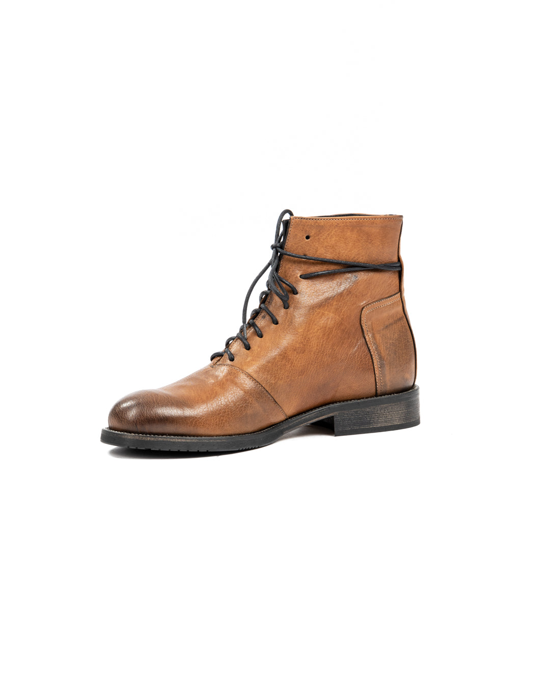 HOUSTON - TOBACCO WASHED LEATHER BOOTS