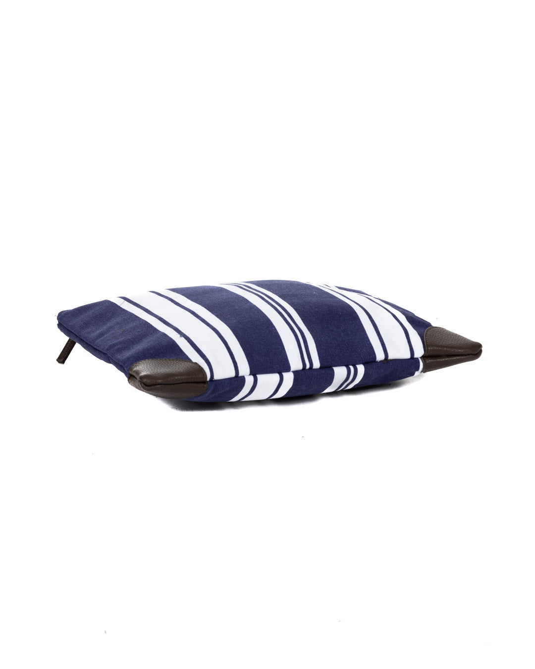 MASPALOMAS - BLUE AND WHITE MULTI STRIPE CLUTCH