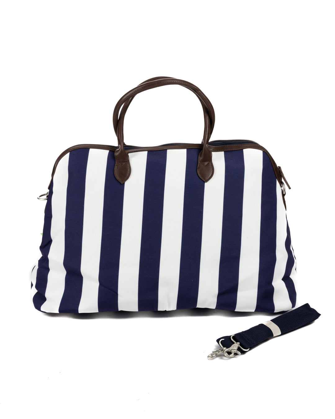 GALDANA - BLUE AND WHITE WIDE STRIPED BAG