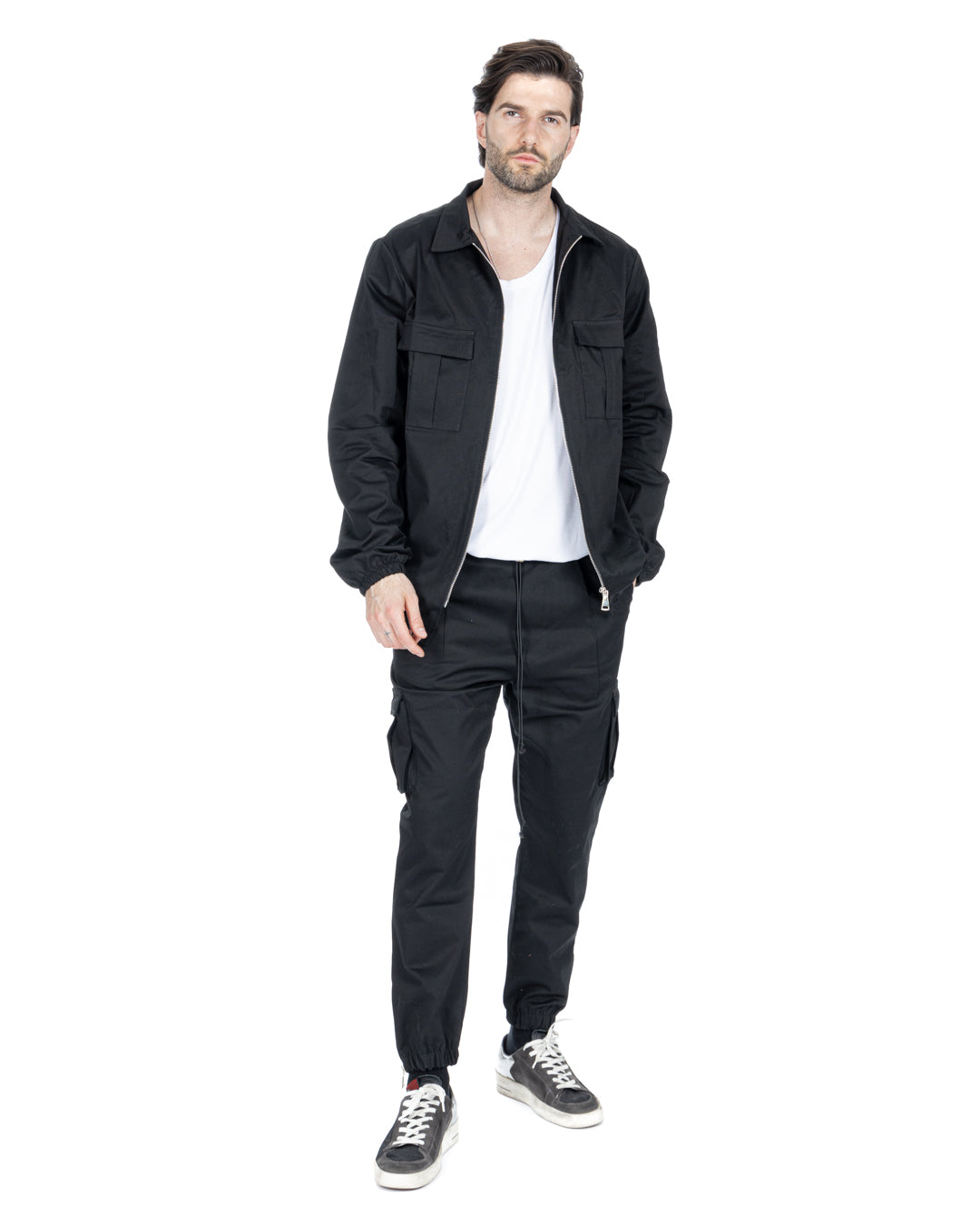 WAYNE - BLACK ZIP JACKET