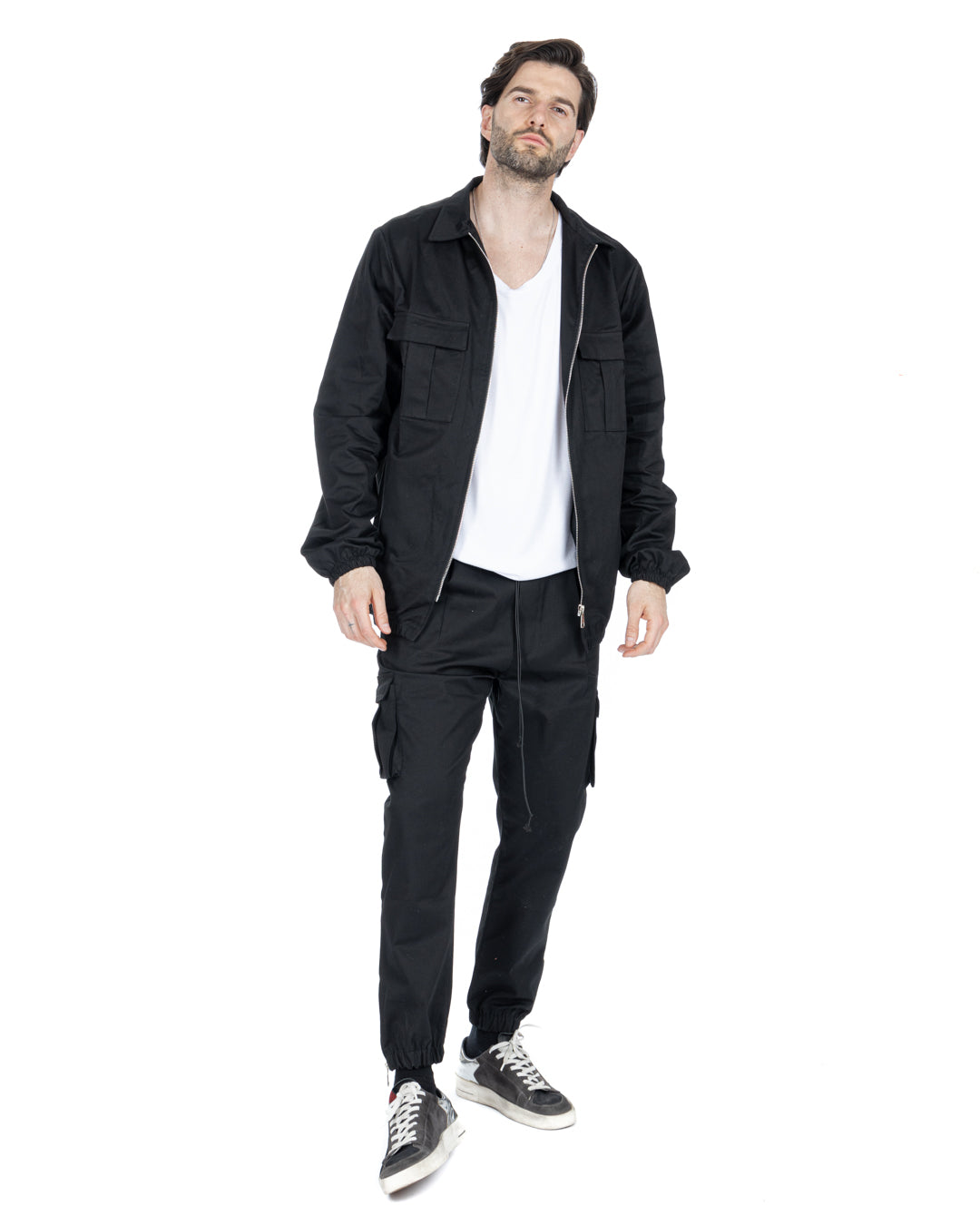 WAYNE - BLACK ZIP JACKET