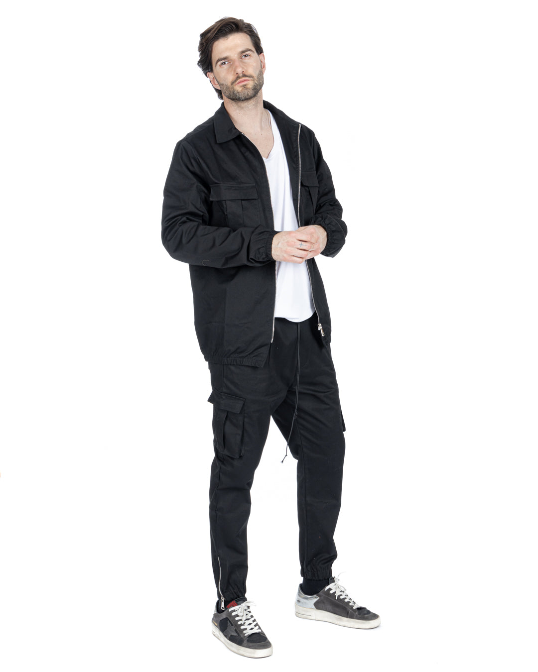 WAYNE - BLACK ZIP JACKET
