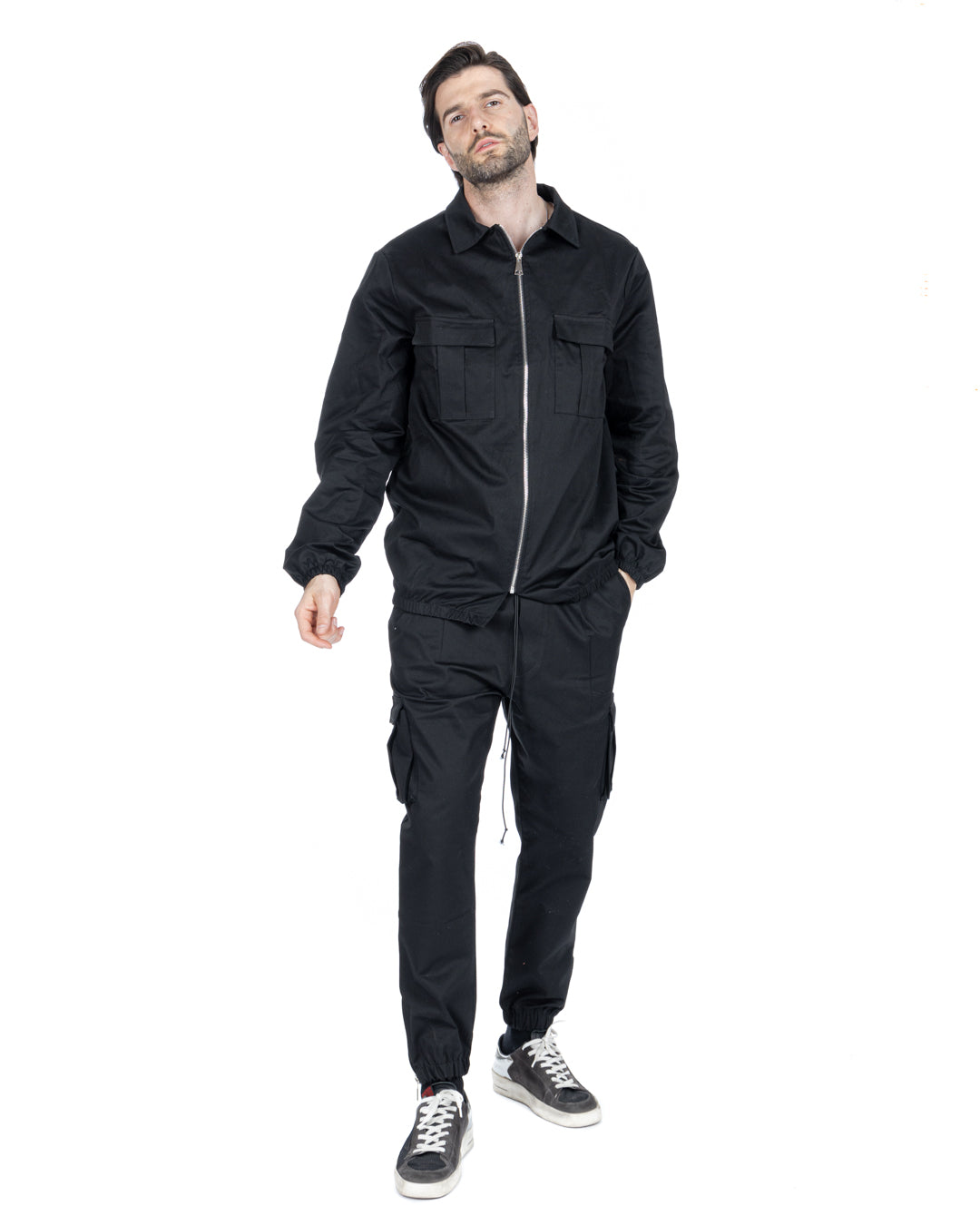 WAYNE - BLACK ZIP JACKET