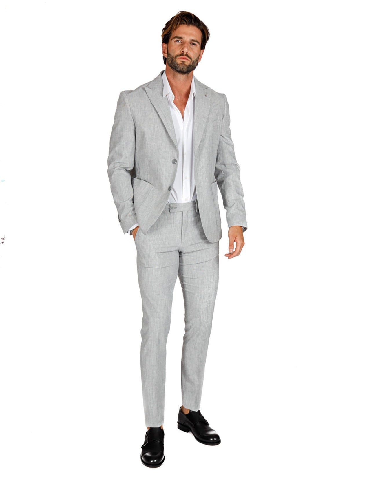 Lipari - gray single-breasted suit