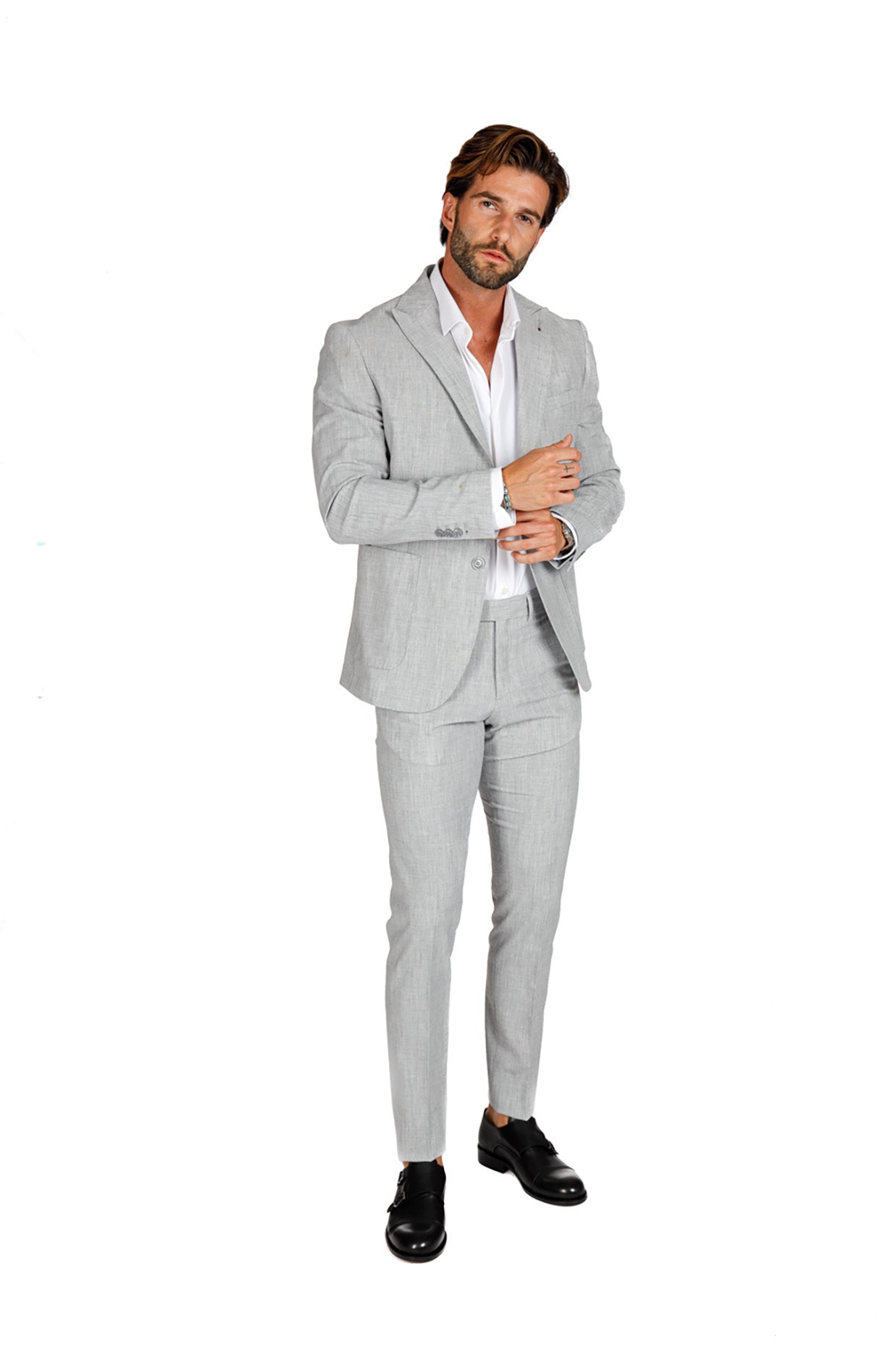 Lipari - gray single-breasted suit