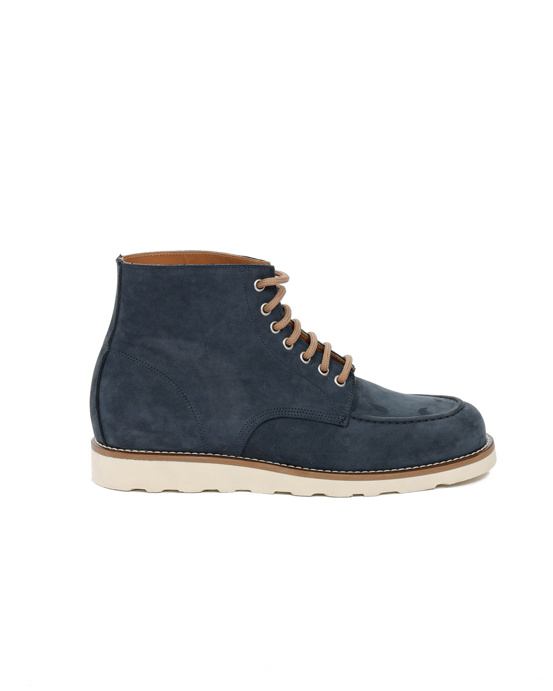 Moon - blue nubuck leather boot