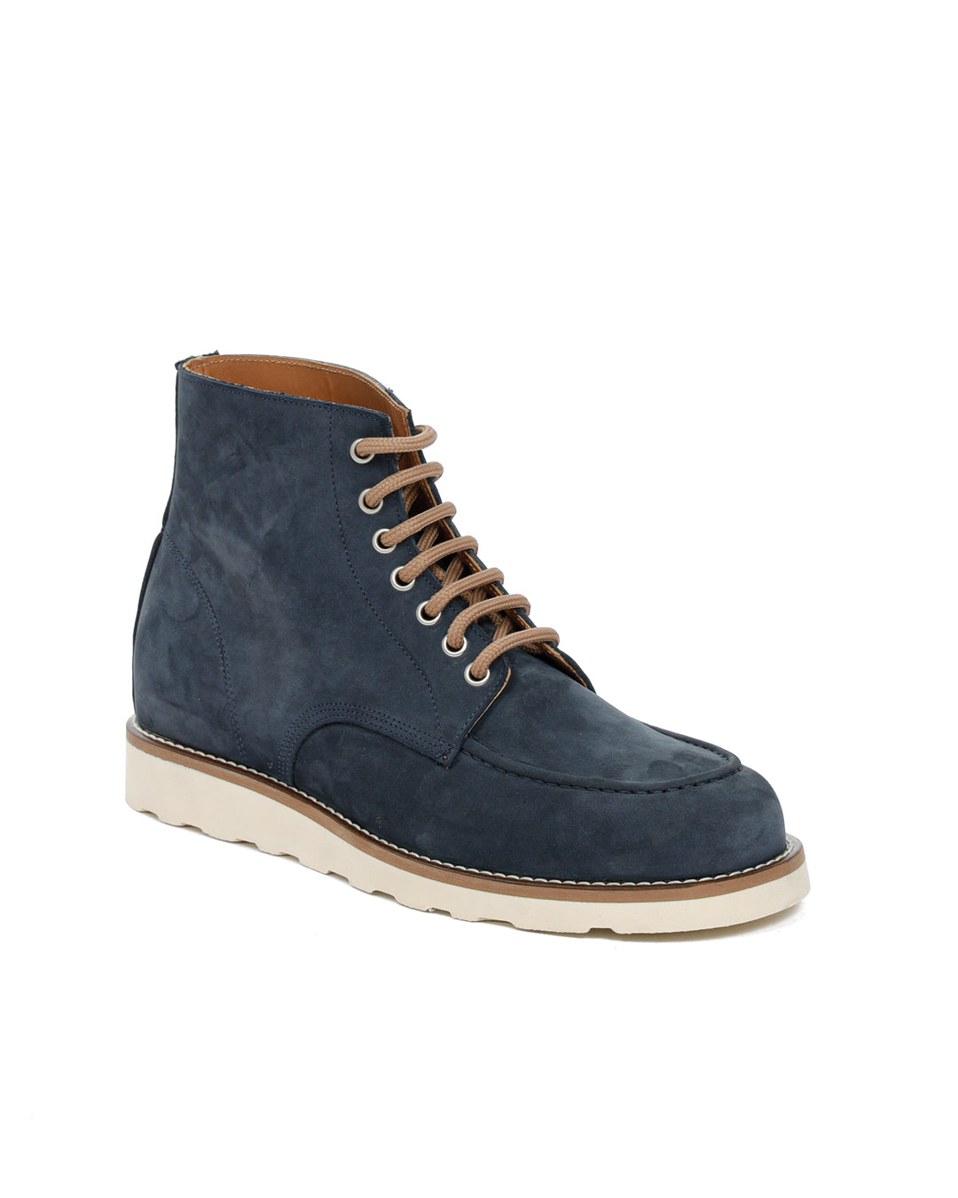 Moon - blue nubuck leather boot
