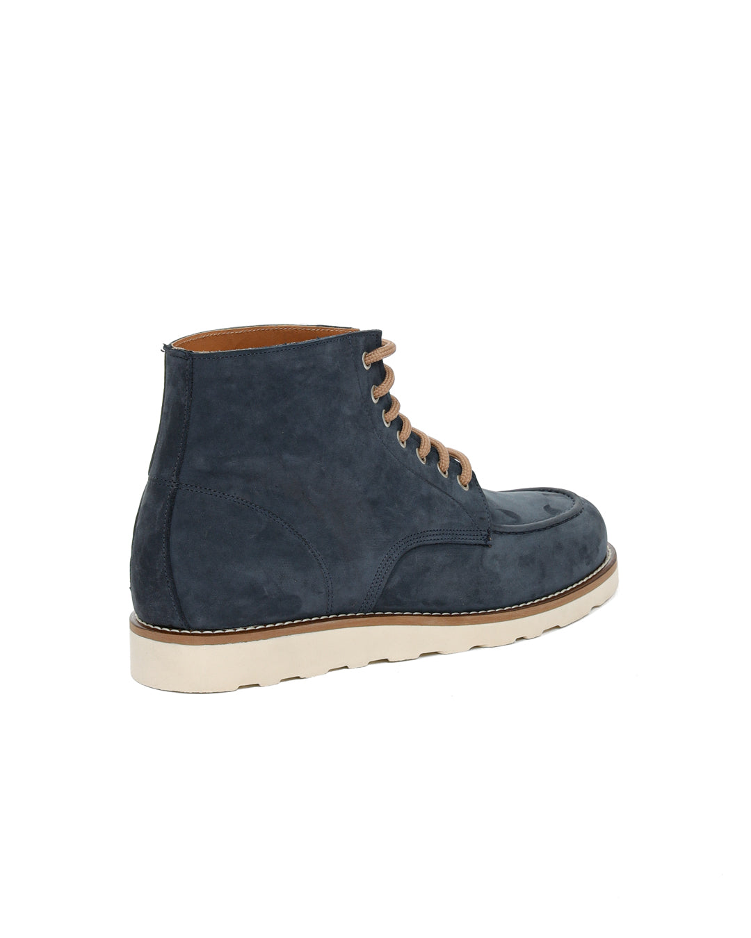 Moon - blue nubuck leather boot