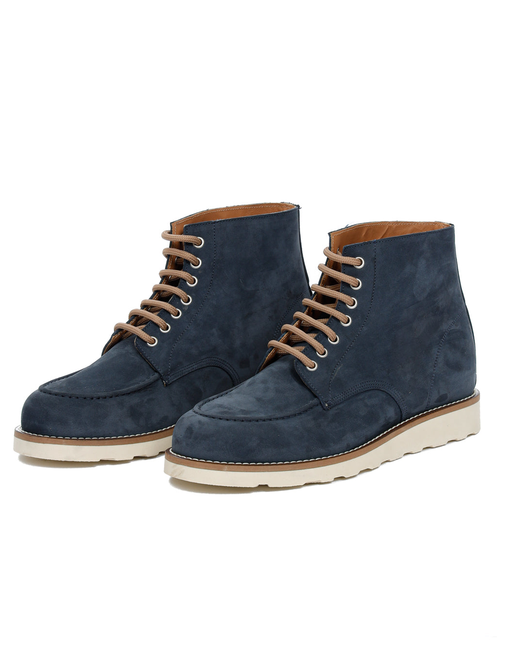 Moon - blue nubuck leather boot