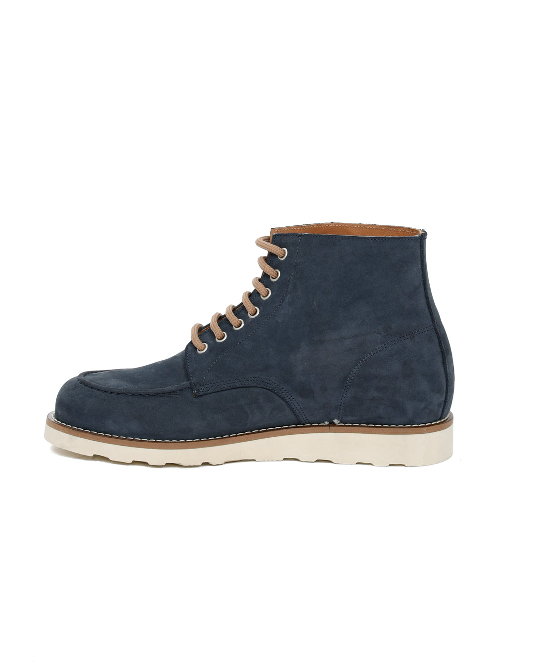 Moon - blue nubuck leather boot