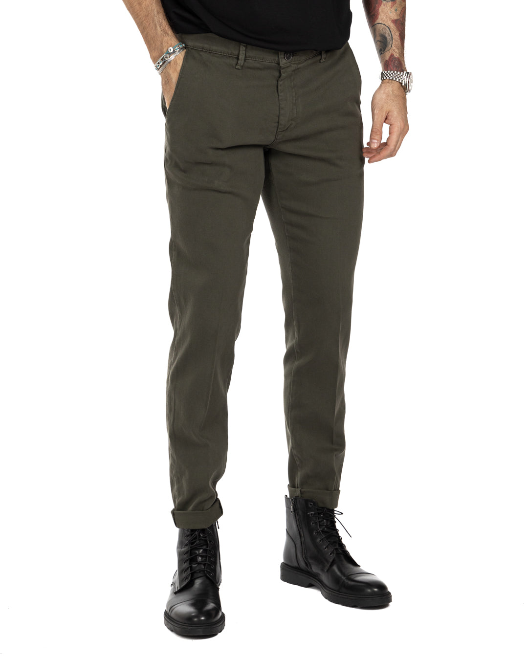 Pantalon Jack en coton style militaire