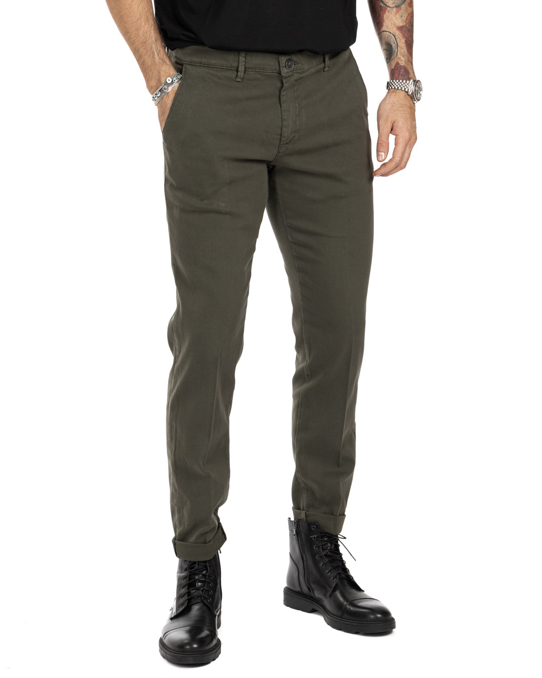 Pantalon Jack en coton style militaire