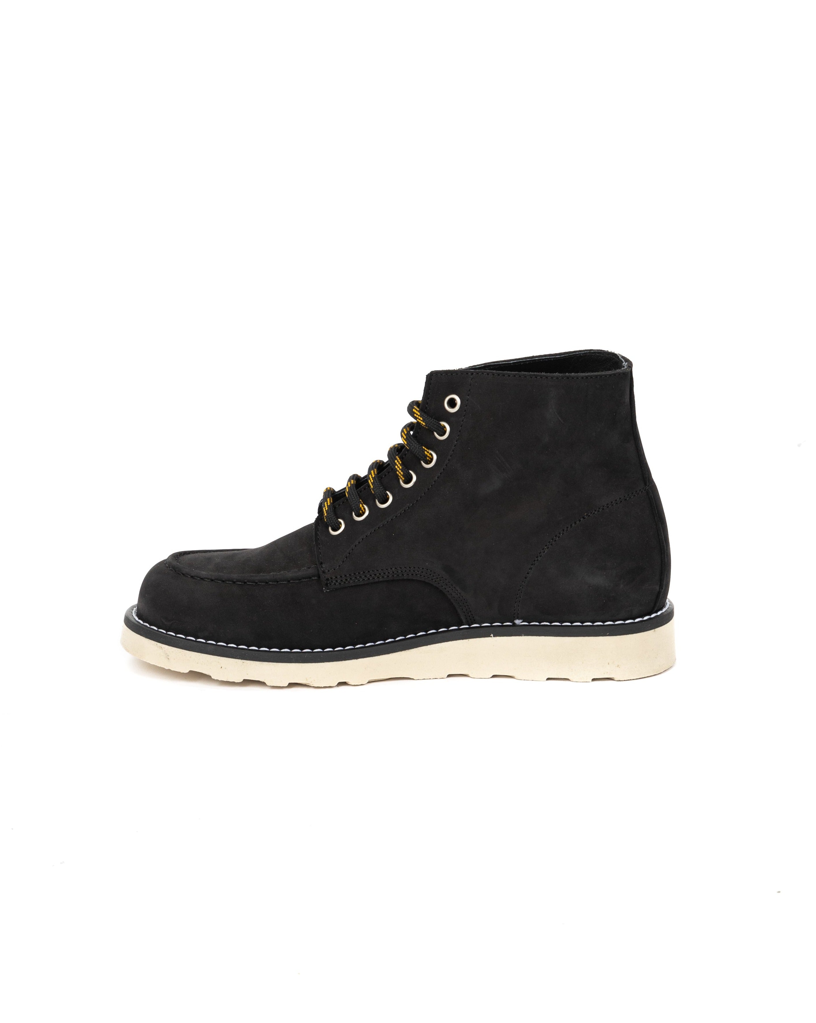 Moon - bottine en cuir nubuck noir