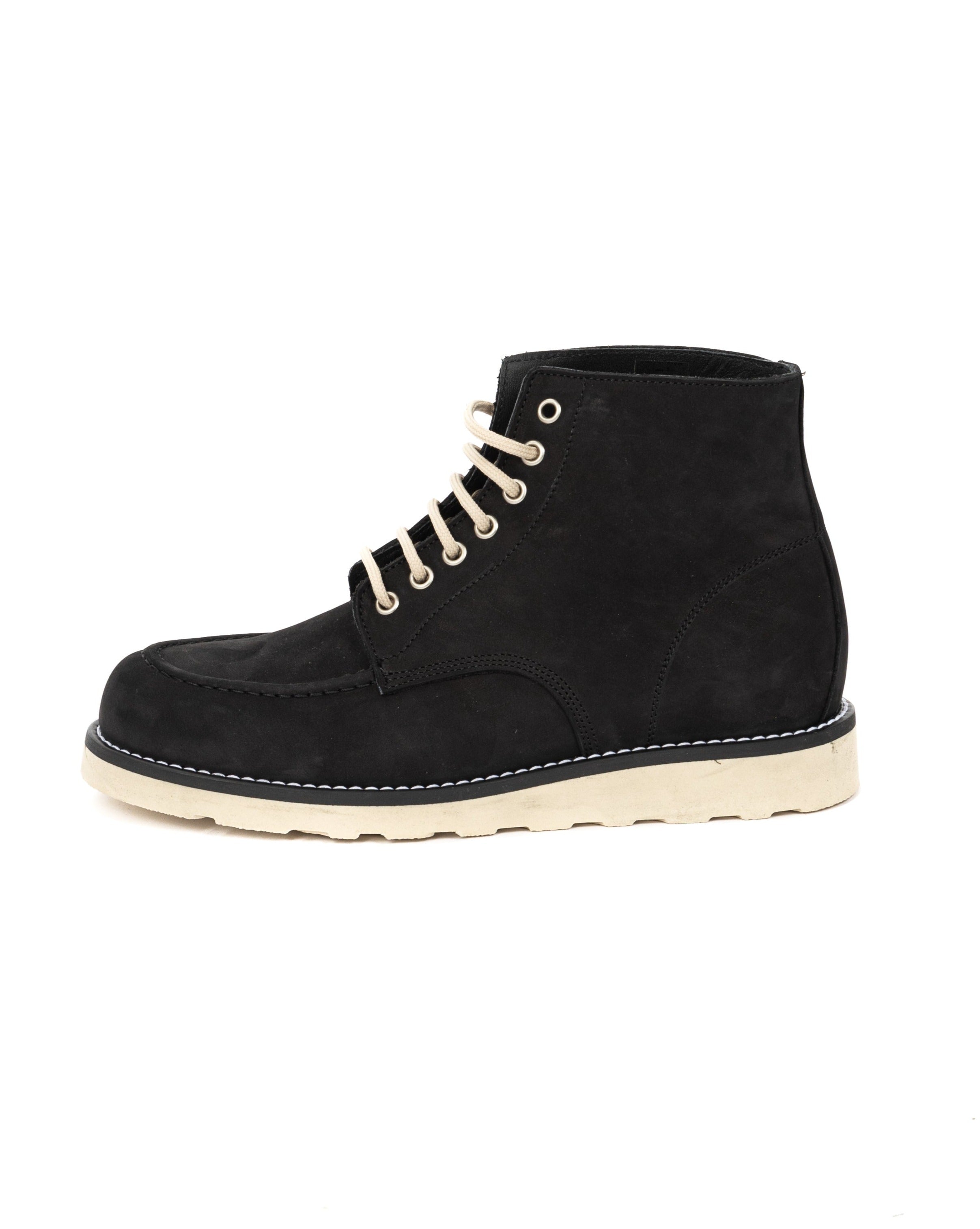 Moon - bottine en cuir nubuck noir