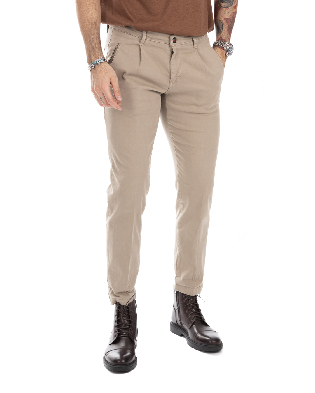 Evans - trousers with twine pleats