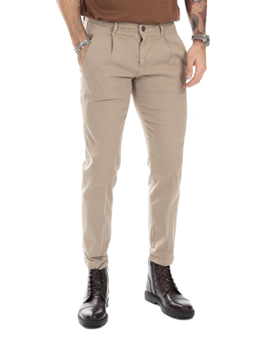 Evans - trousers with twine pleats