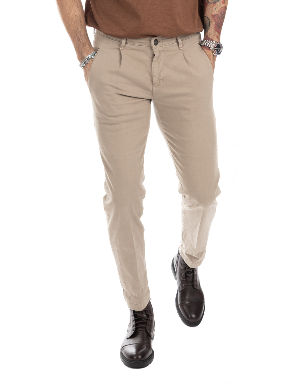 Evans - trousers with twine pleats