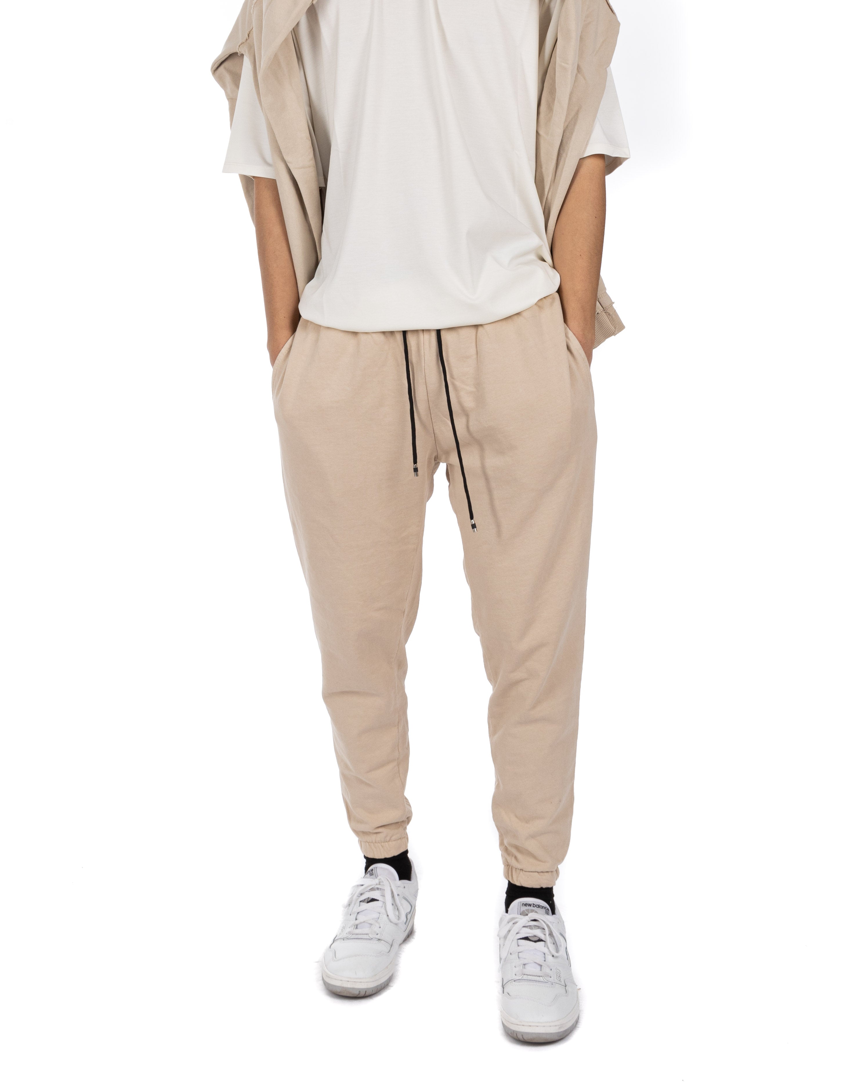 Hans - beige tracksuit trousers
