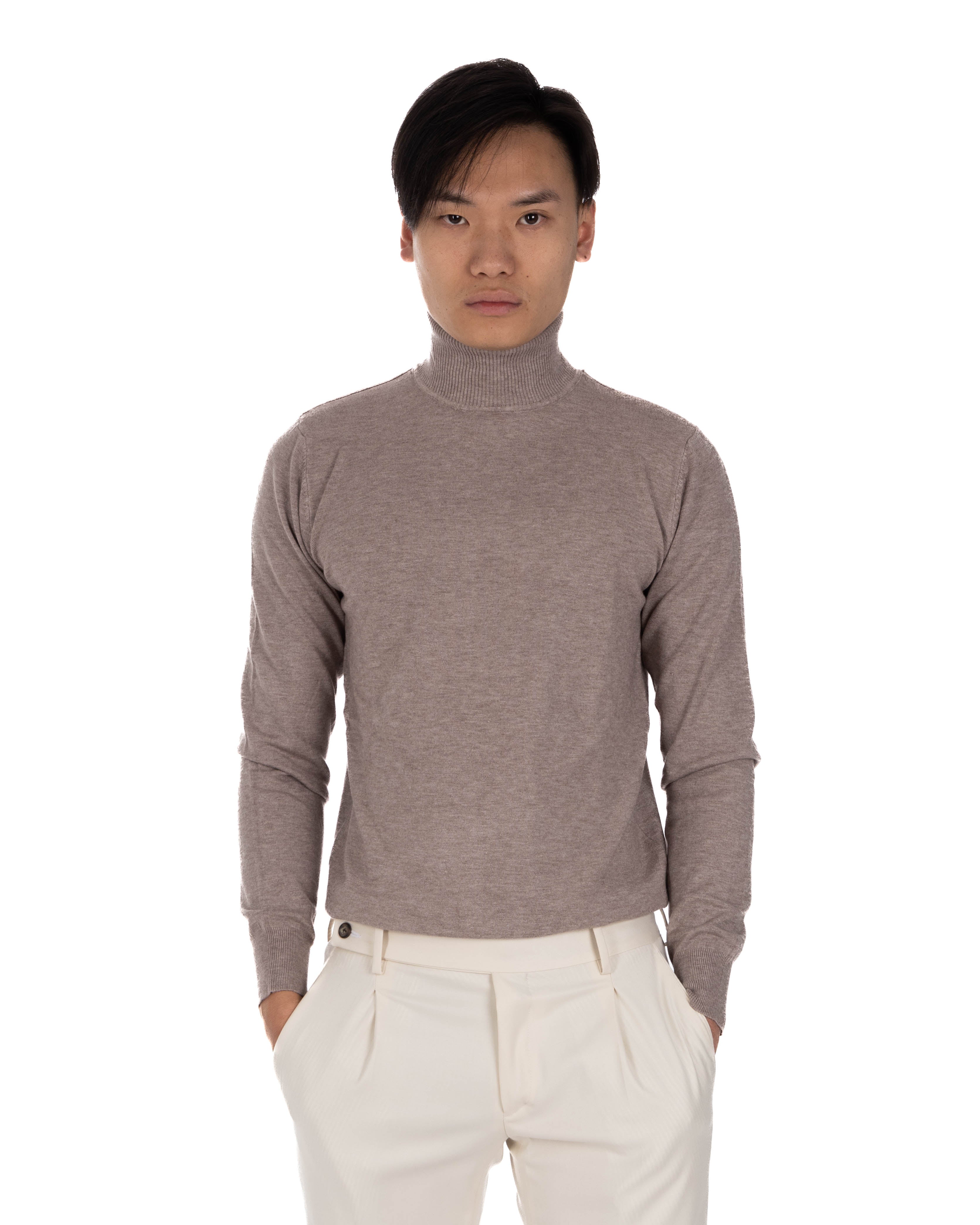 Basic khaki turtleneck