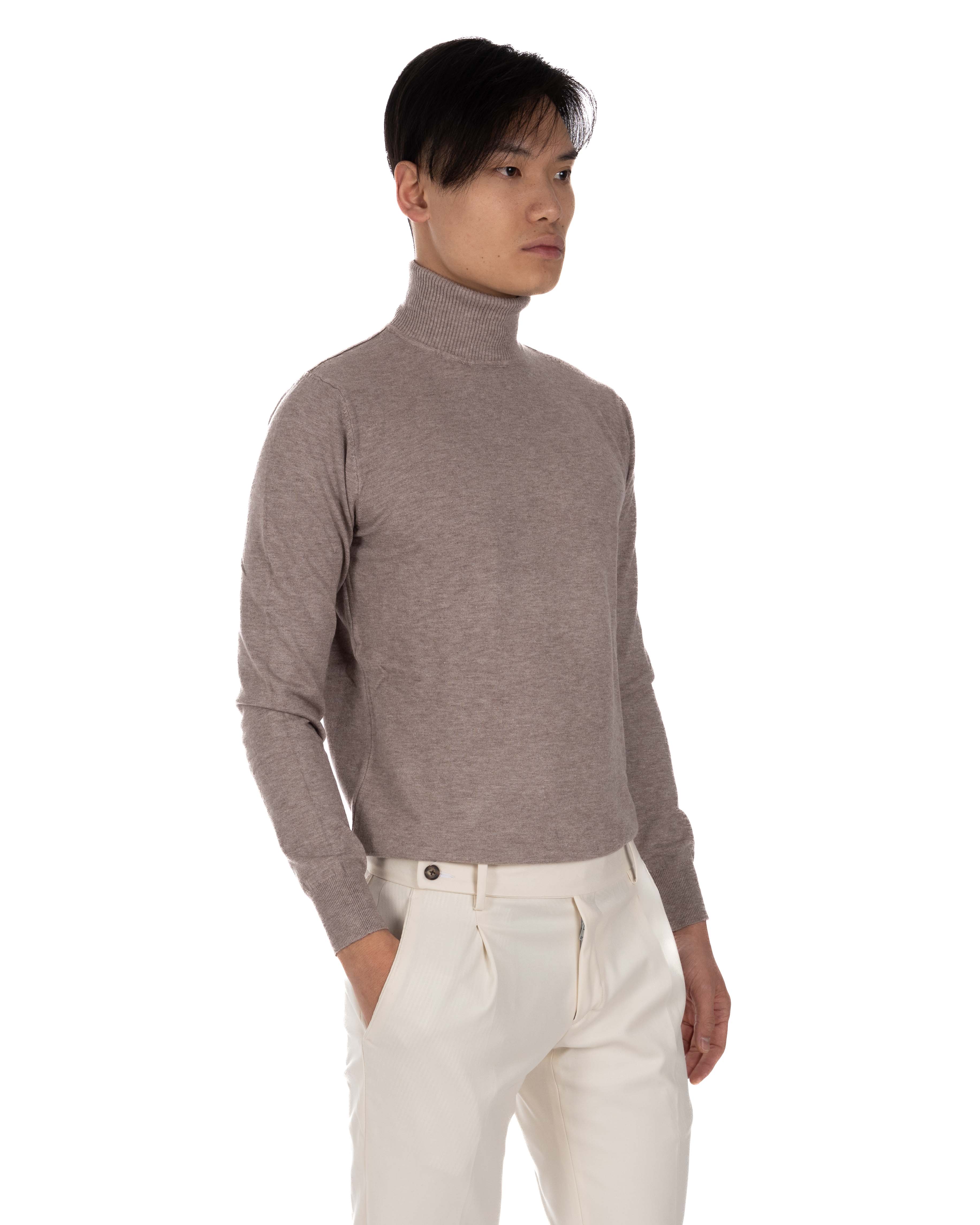 Basic khaki turtleneck