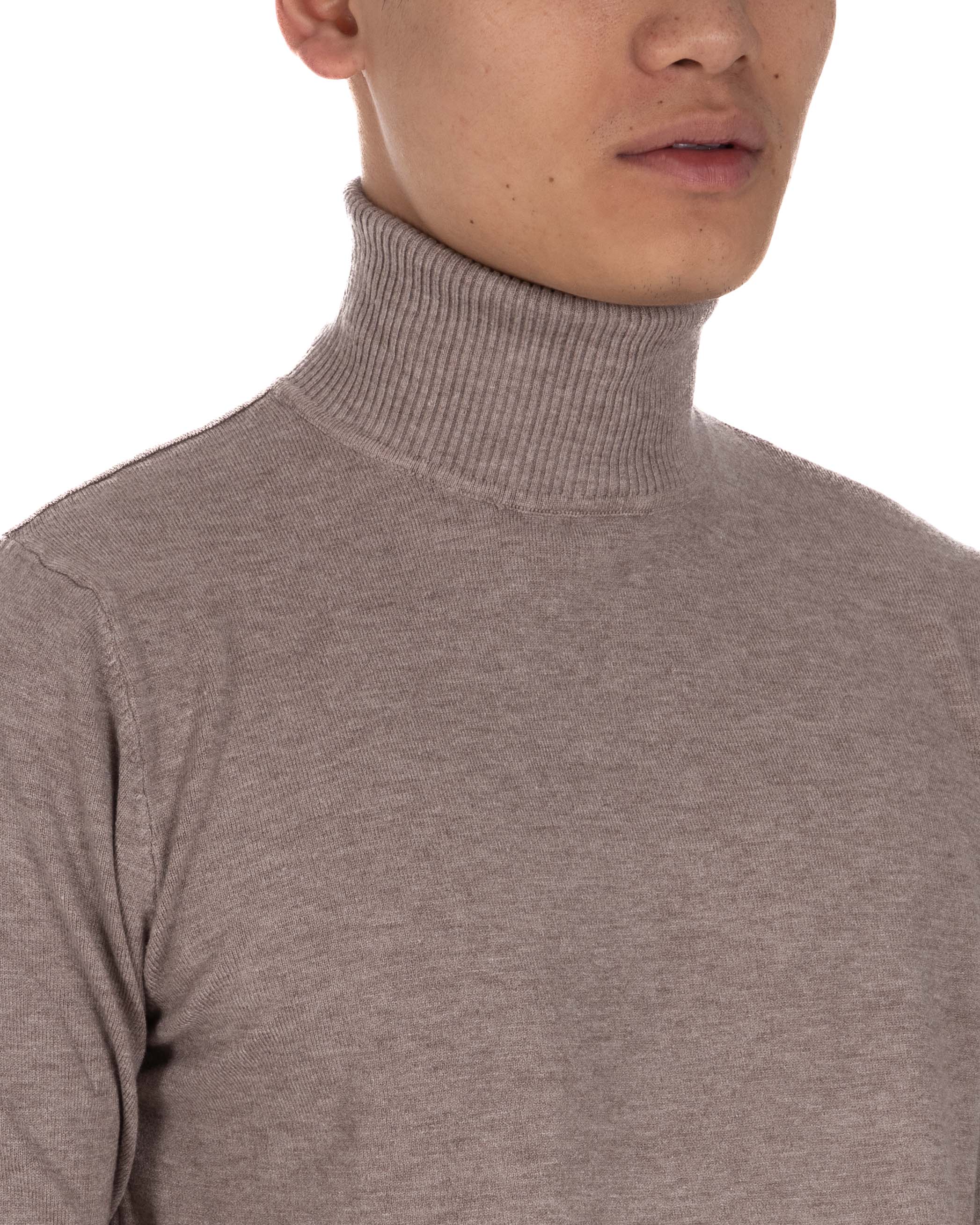 Basic khaki turtleneck