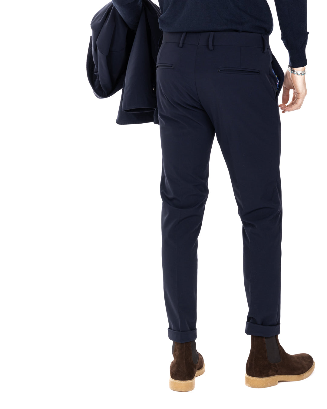 Smith - blue technical trousers