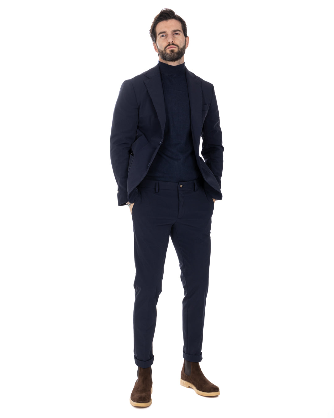 Smith - blue technical trousers