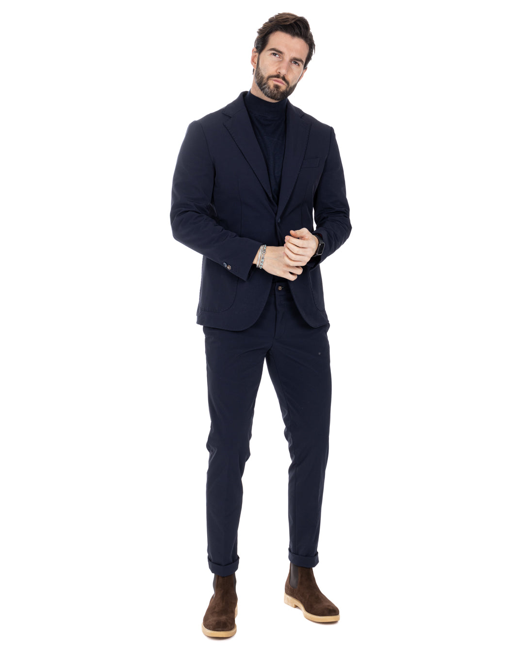 Smith - blue technical trousers