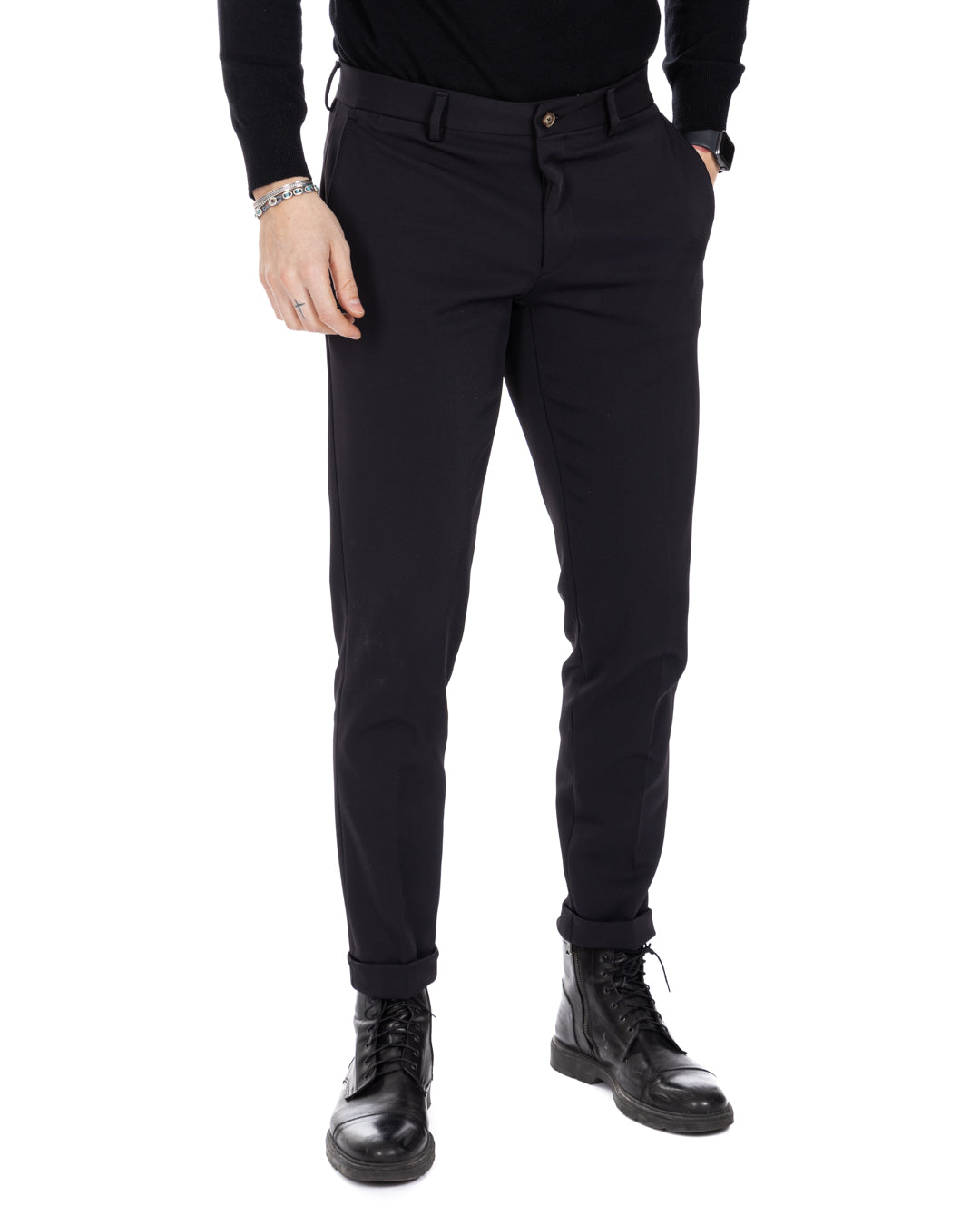 Smith - black technical trousers