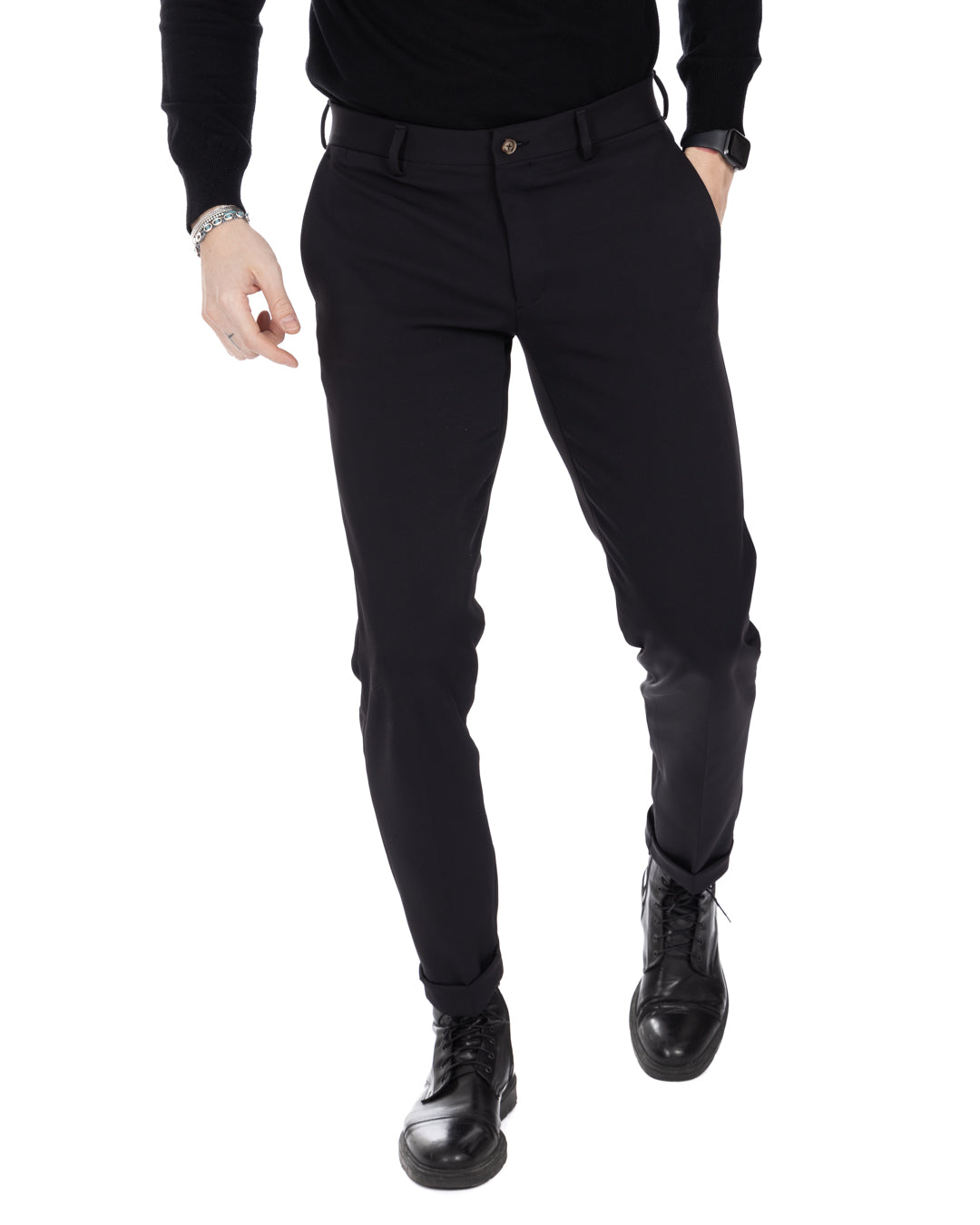 Smith - black technical trousers