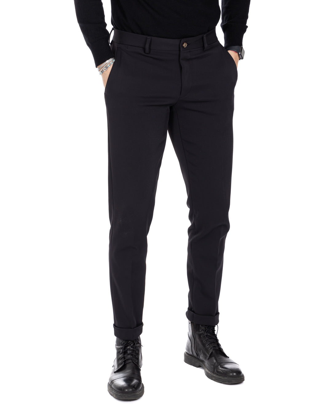 Smith - black technical trousers