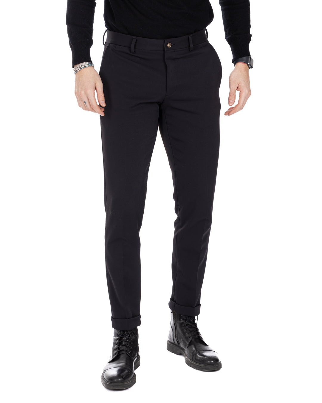 Smith - black technical trousers