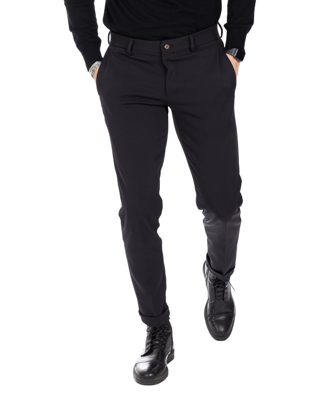 Smith - black technical trousers