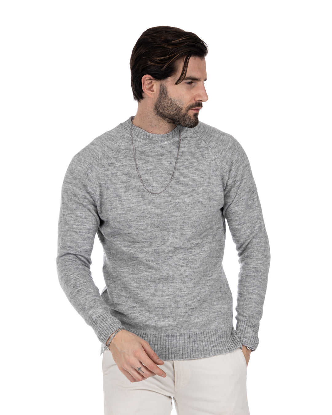 Nijmegen - gray stockinette sweater
