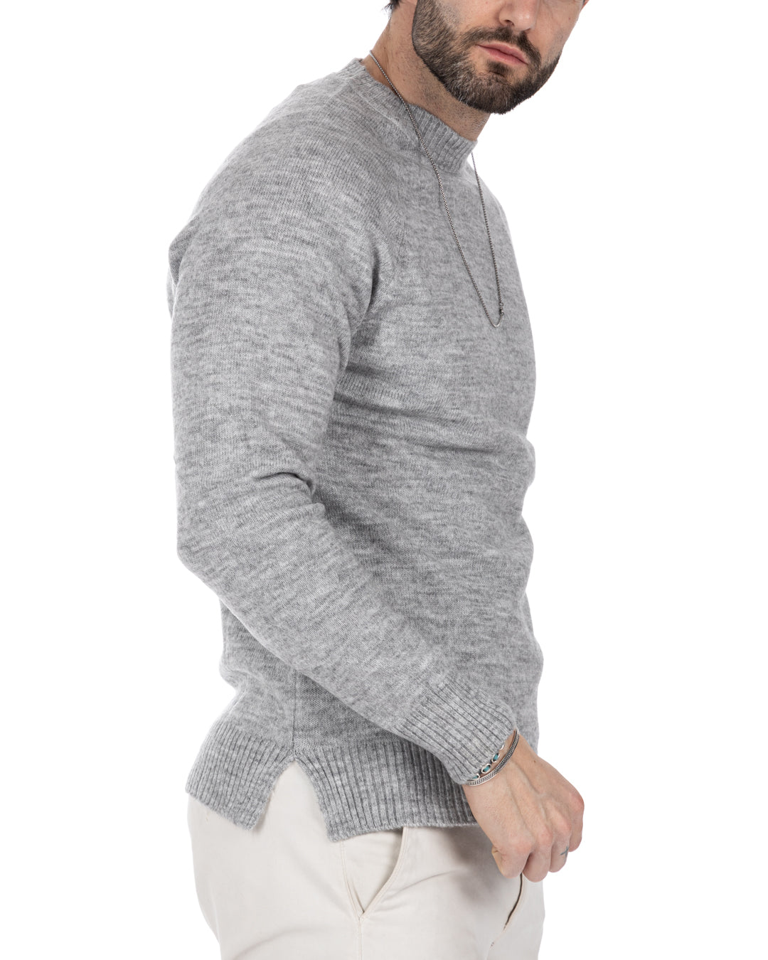 Nijmegen - gray stockinette sweater