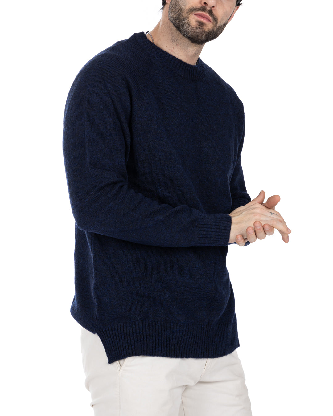 Nijmegen - blue stockinette sweater