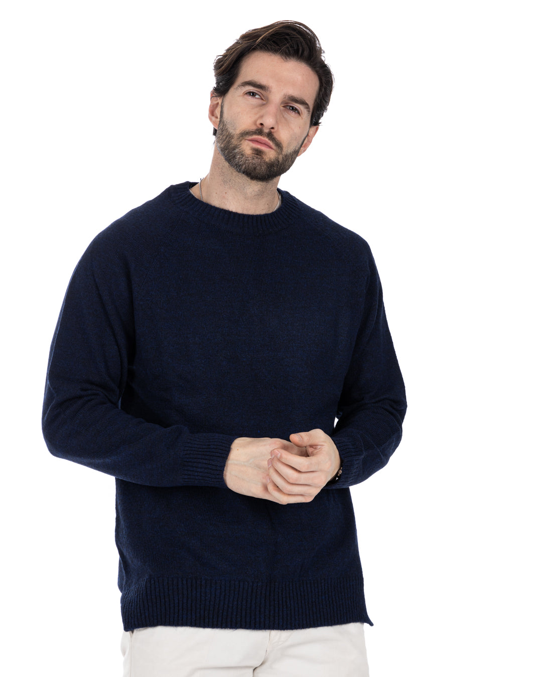 Nijmegen - blue stockinette sweater