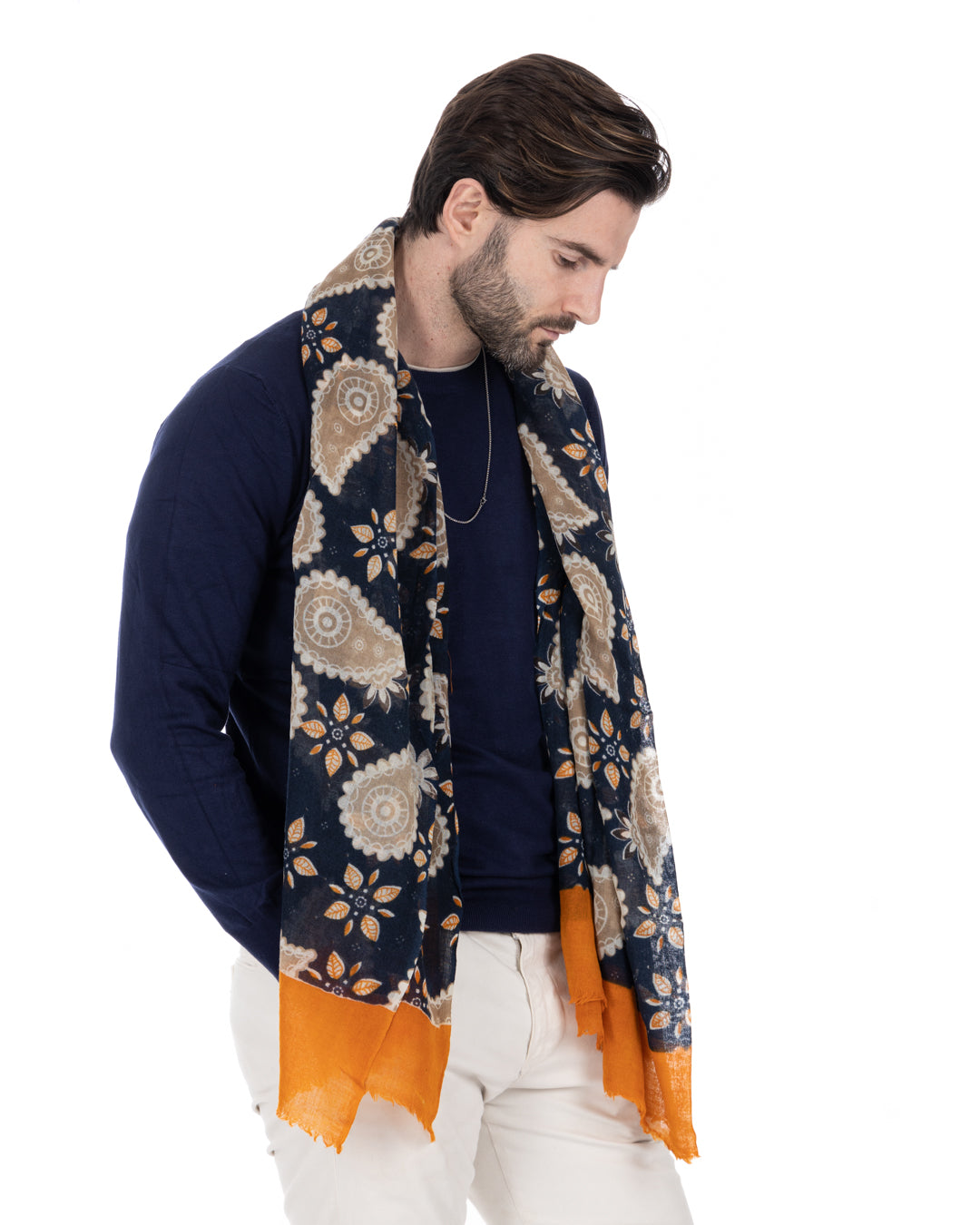 Salè - blue wool scarf