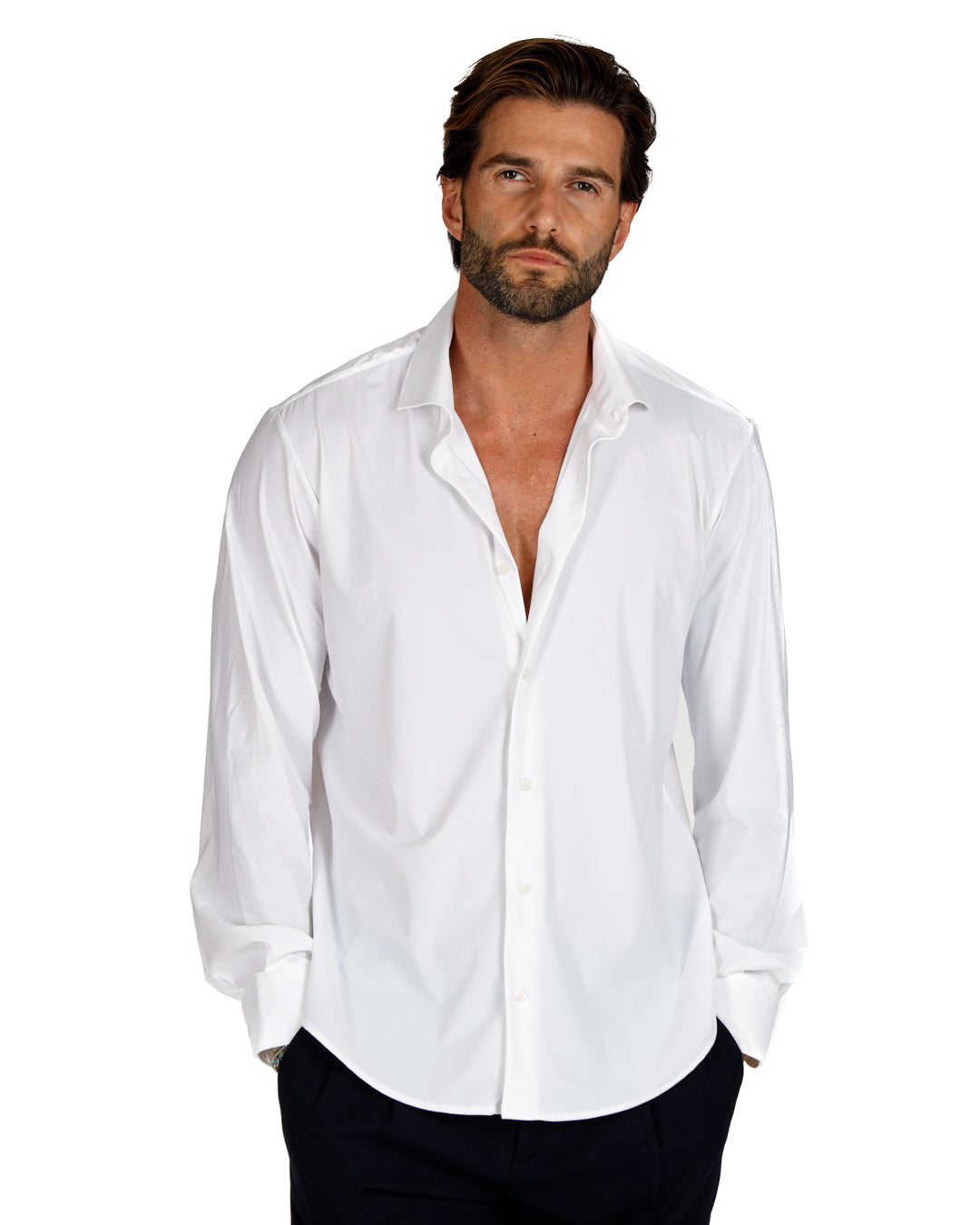 Teck - classic white technical shirt