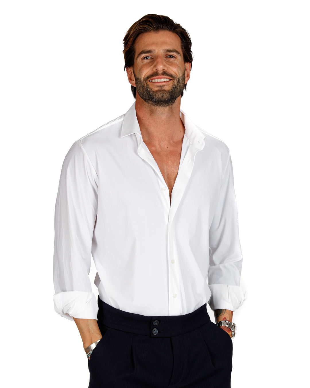 Teck - classic white technical shirt