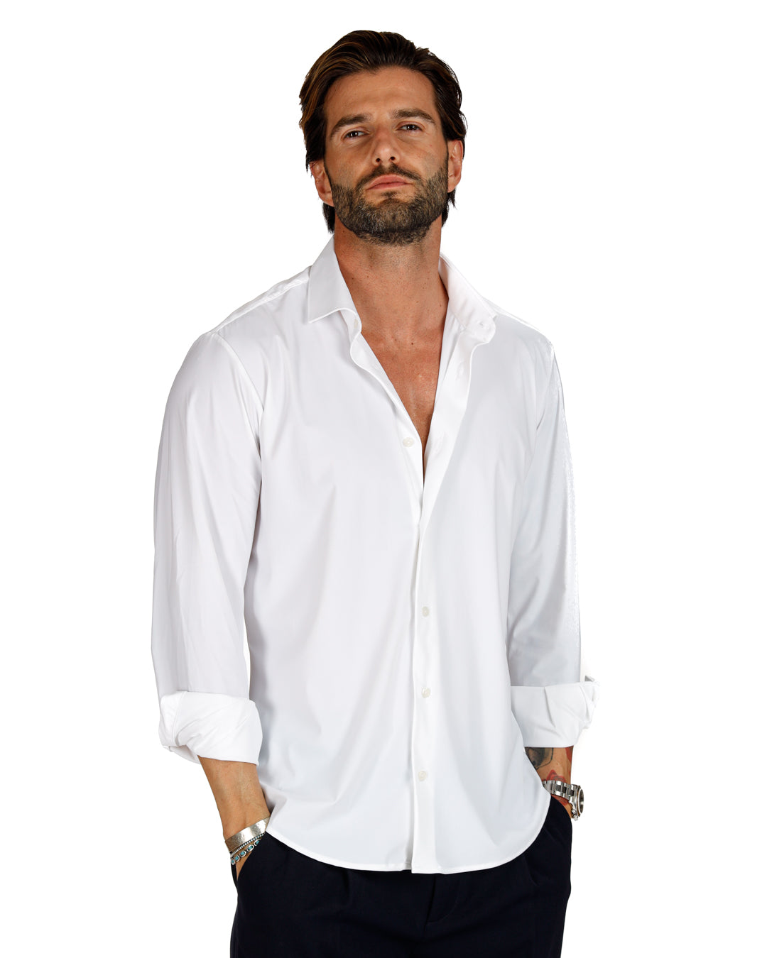 Teck - classic white technical shirt