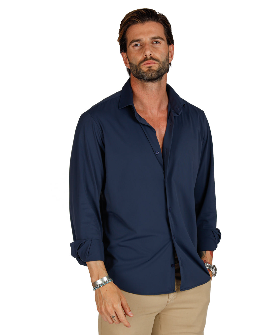 Teck - classic blue technical shirt