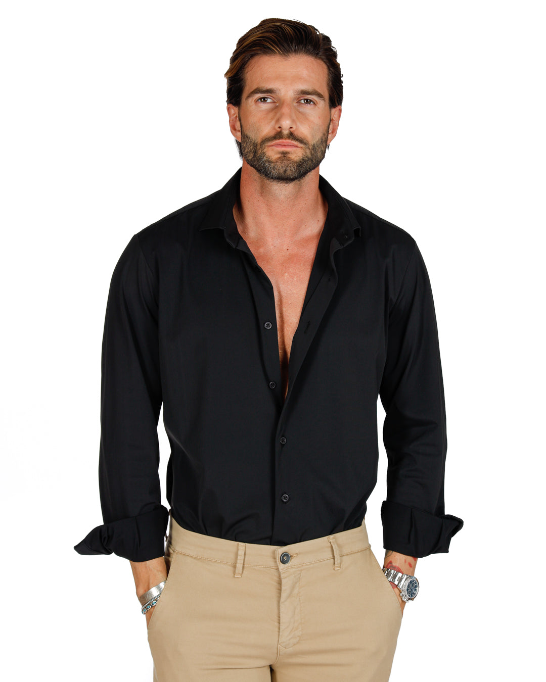 Teck - classic black technical shirt