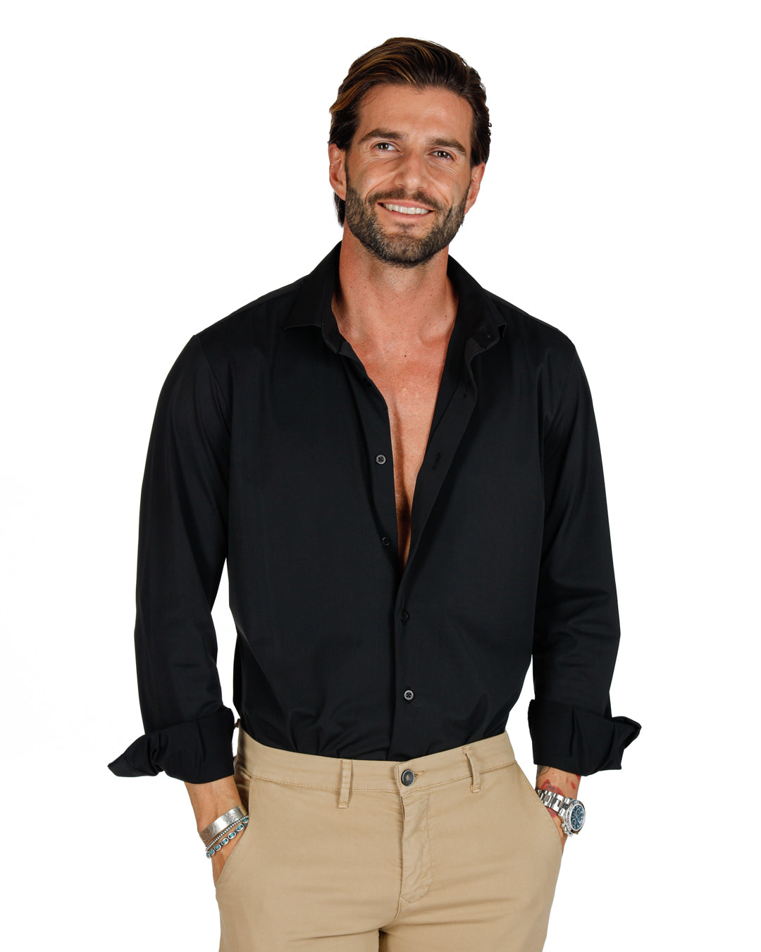 Teck - classic black technical shirt