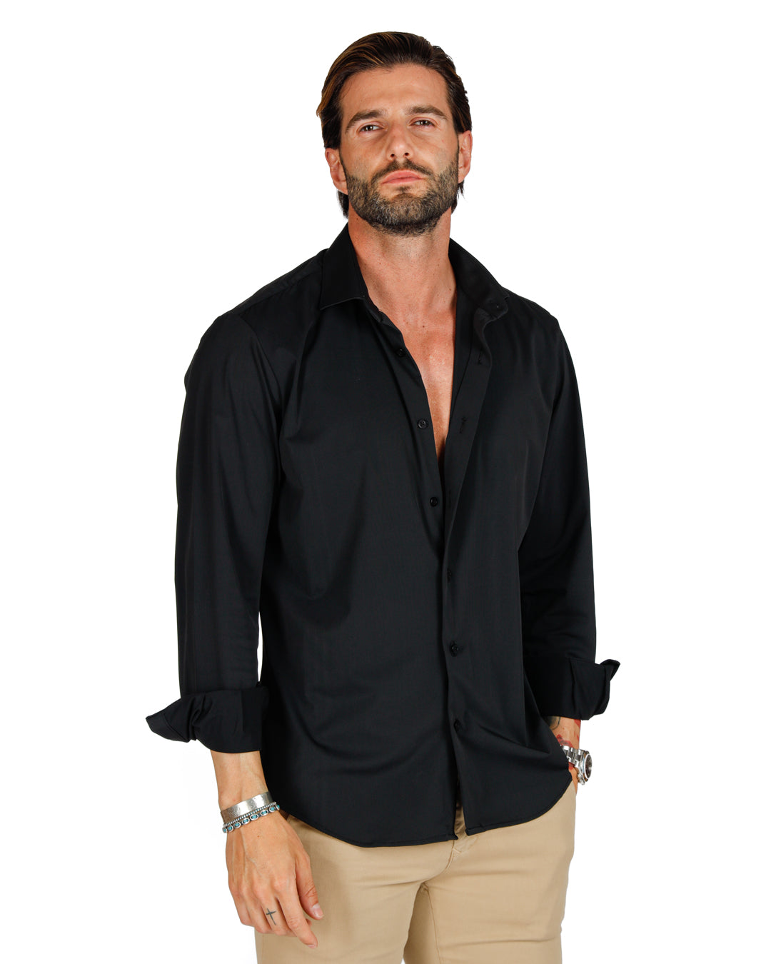 Teck - classic black technical shirt