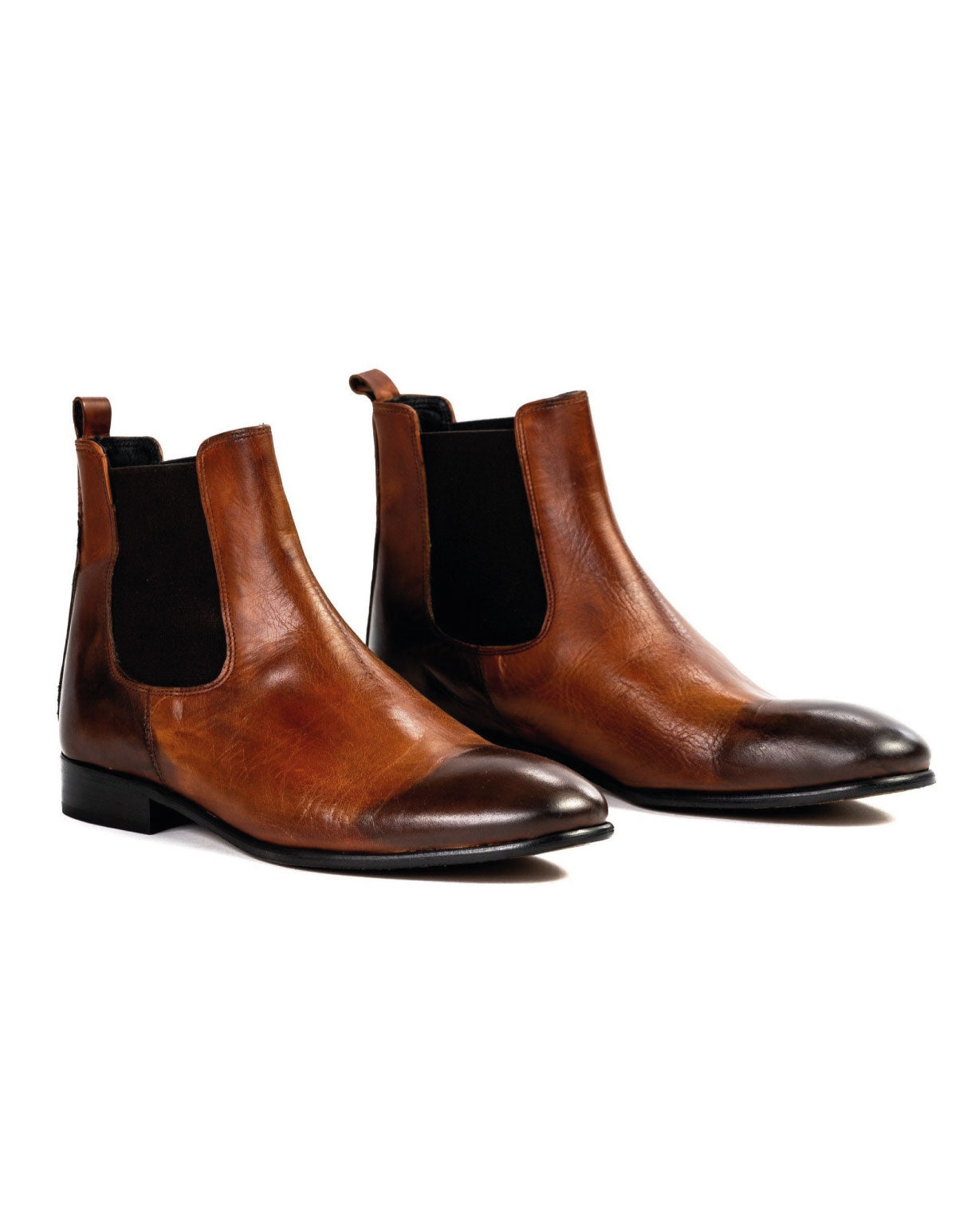 Dre - dirty brown leather chelsea boots
