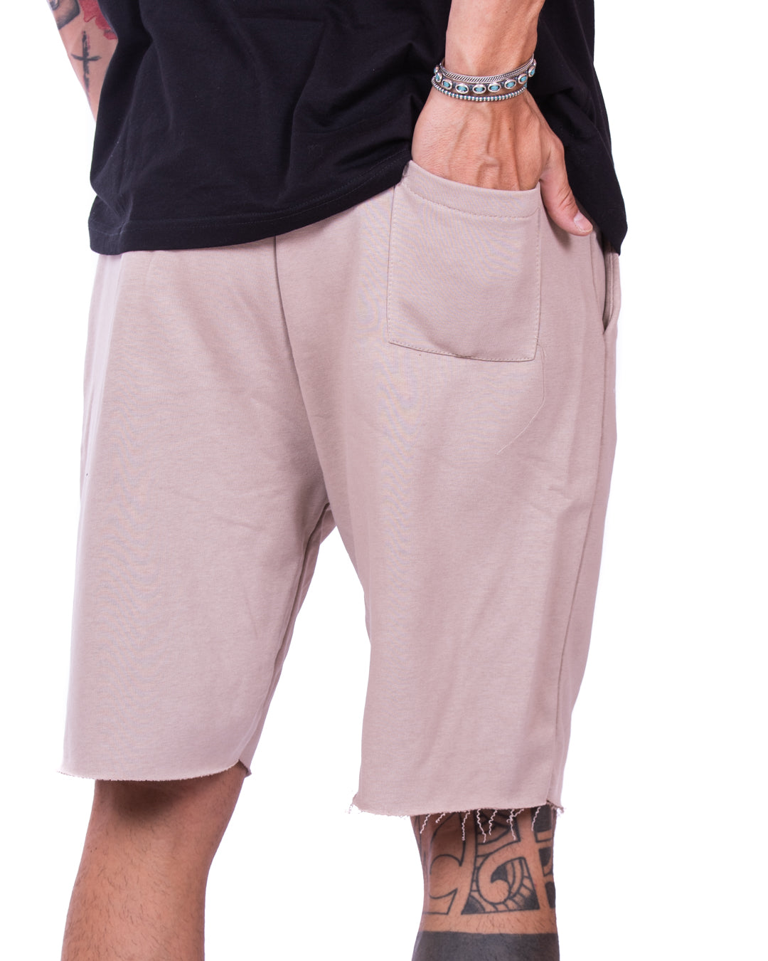 Mike - bermuda de chándal beige