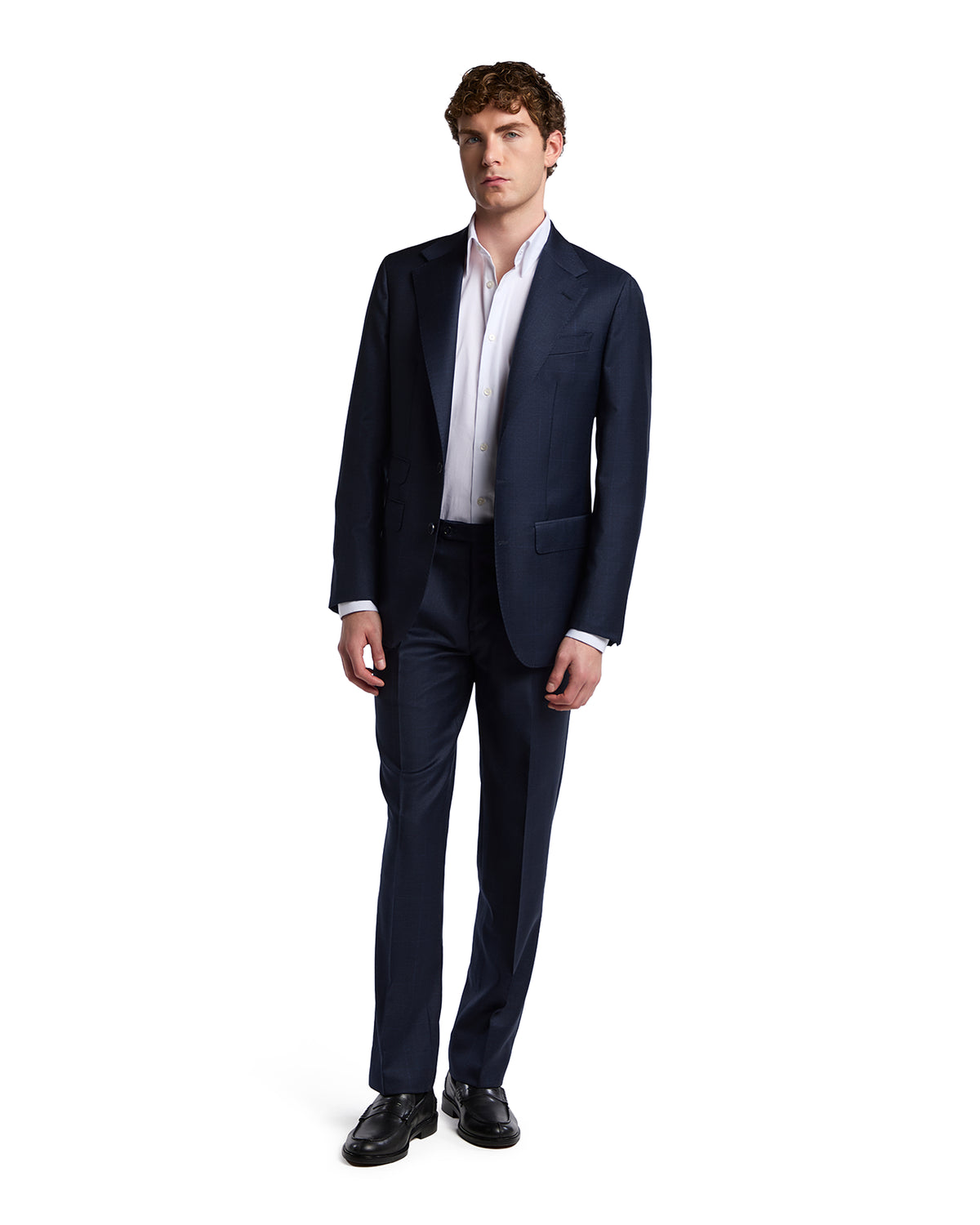 Abito Milano a quadri in lana Perennial Canonico blu