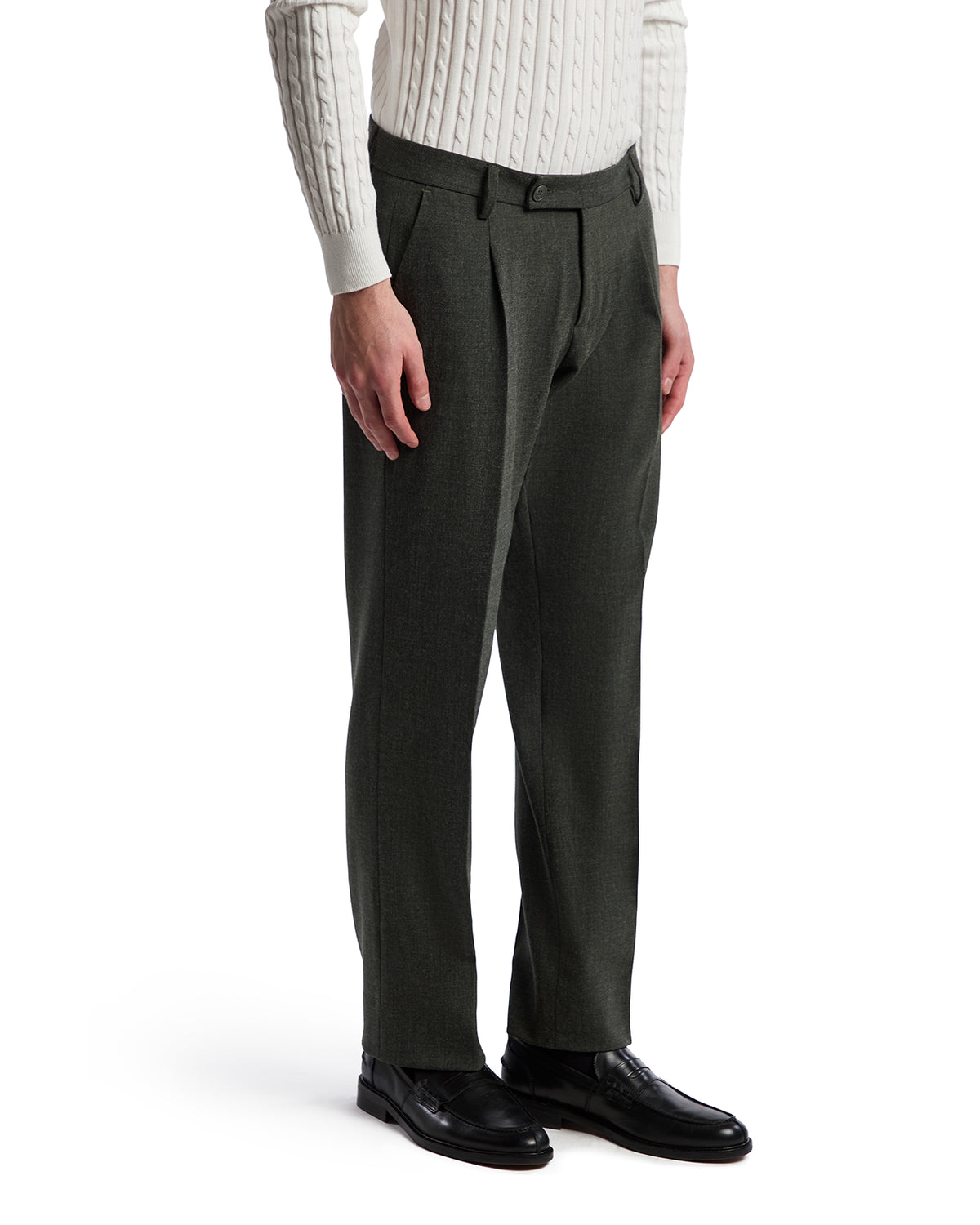 Green flannel Aka trousers